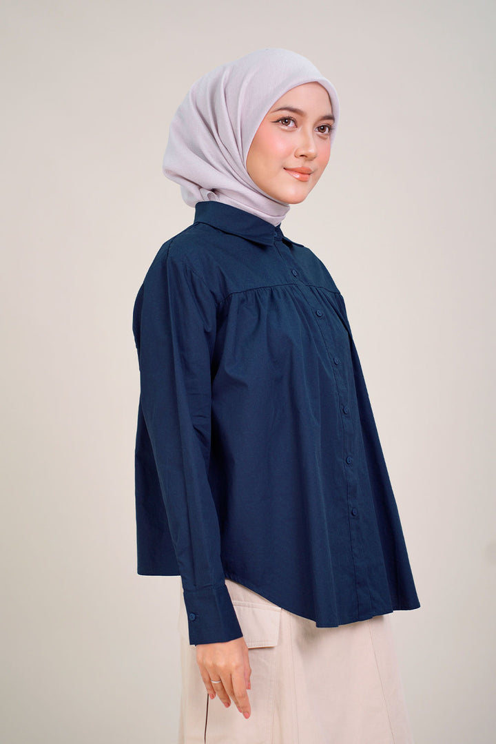 Plein Oversized Top Navy