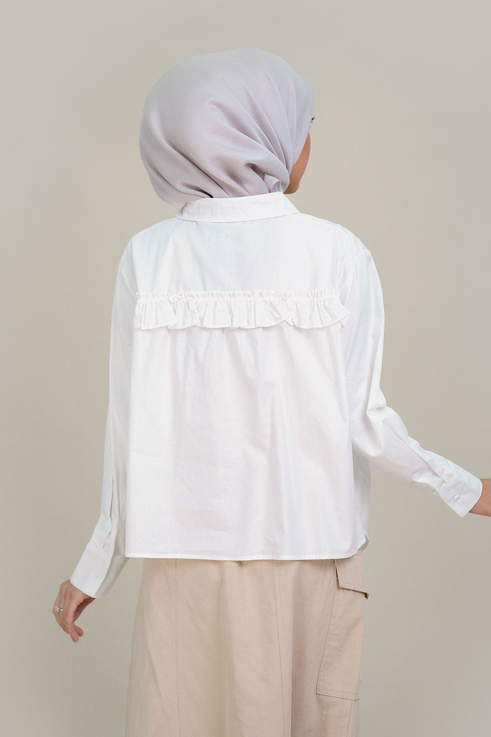 Plein Oversized Top White