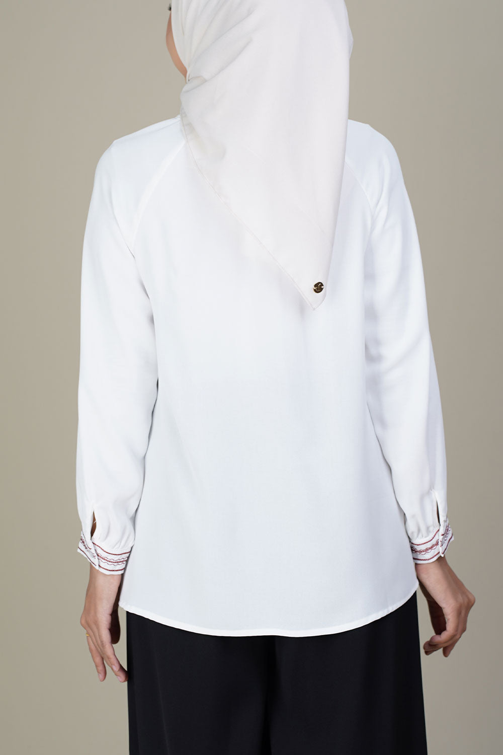 Rani Blouse Embroidery Off White