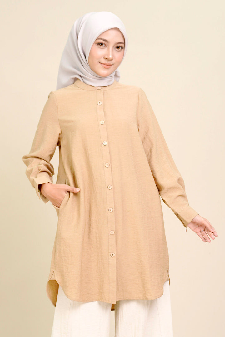 Boneta Long Blouse Khaki