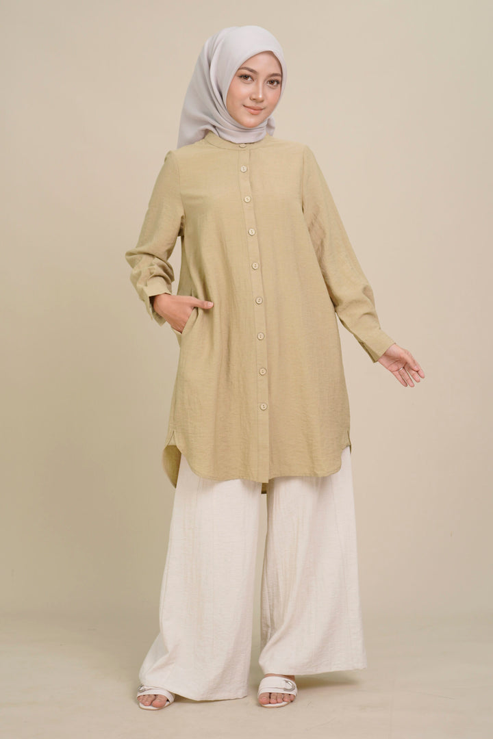 Boneta Long Blouse Khaki