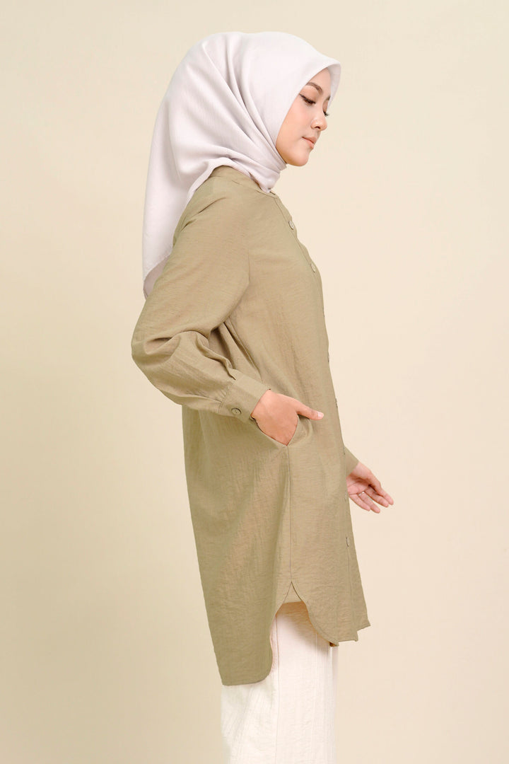 Boneta Long Blouse Khaki