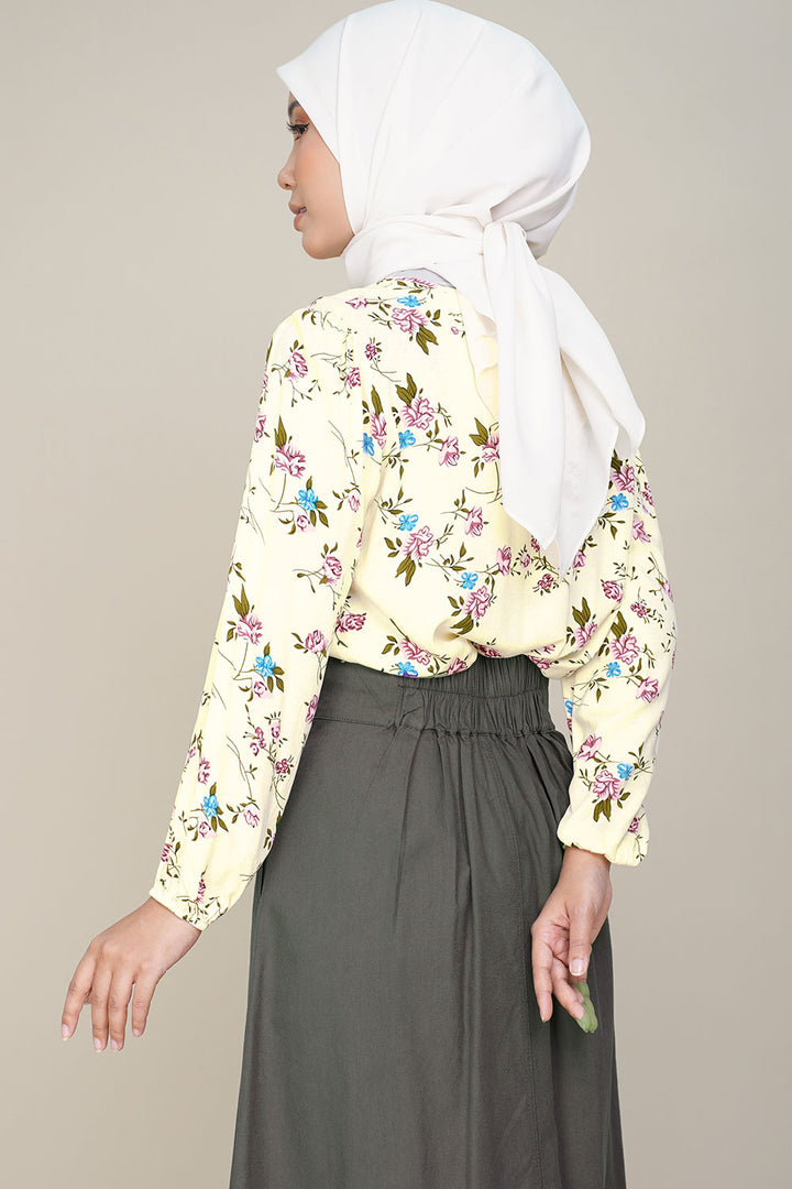 Rayon E Printed Cream