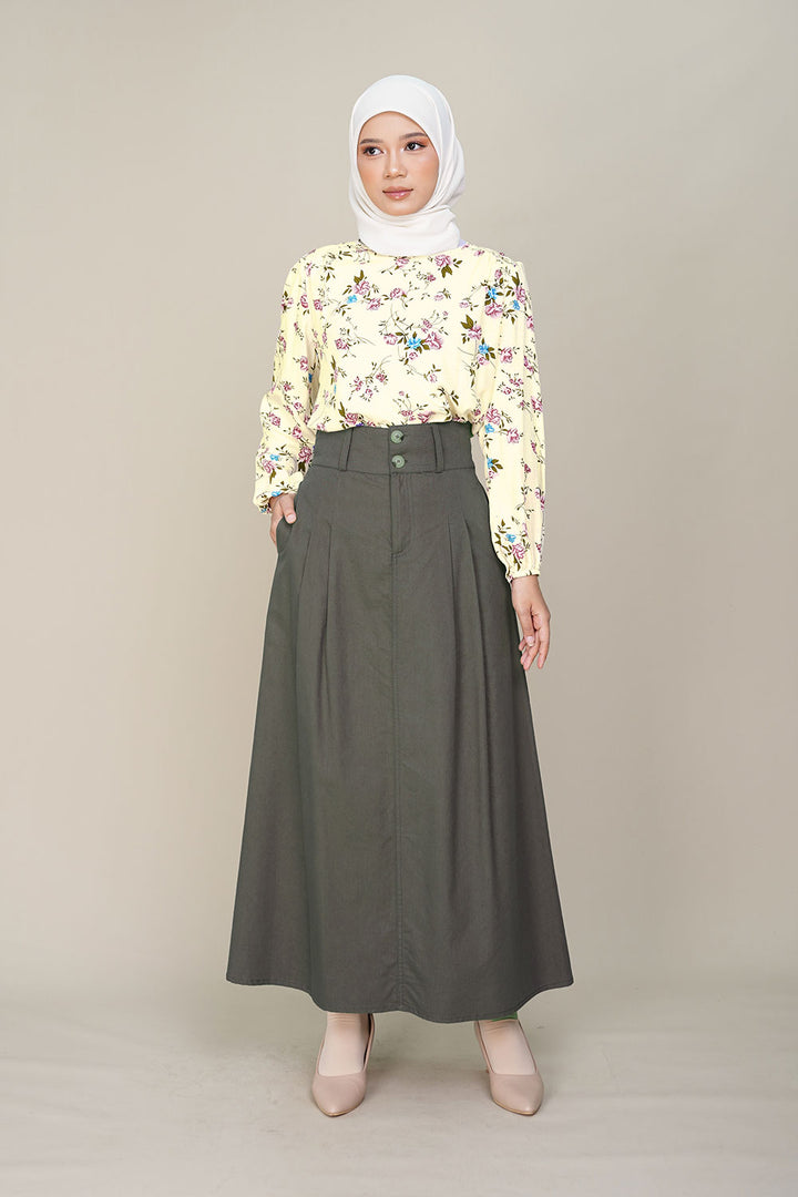 Rayon E Printed Cream