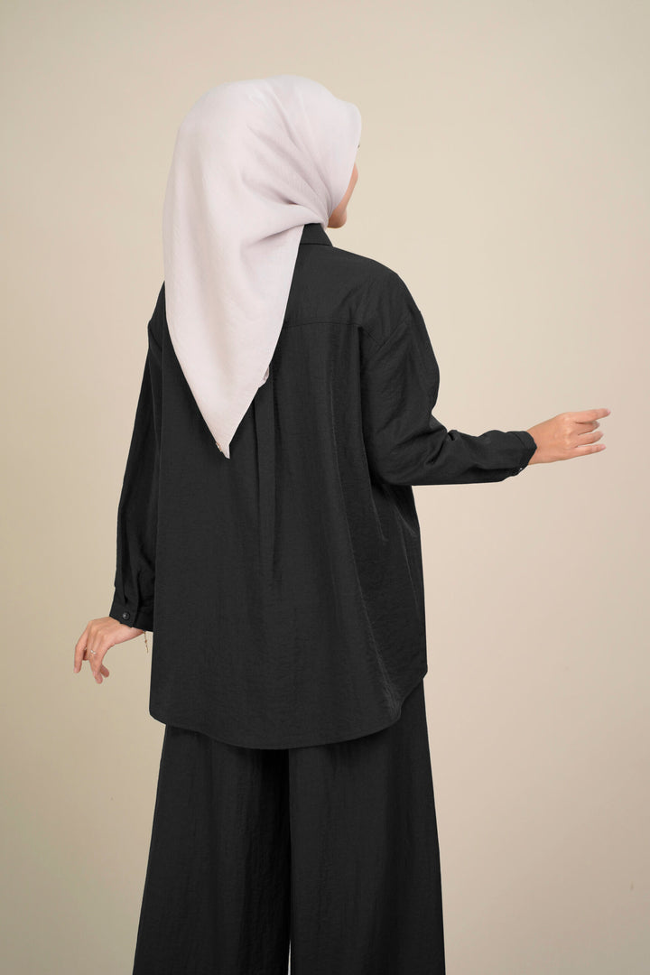 Alodia 2.0 Baggy Top Black
