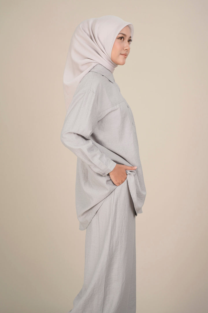 Alodia 2.0 Baggy Top Grey