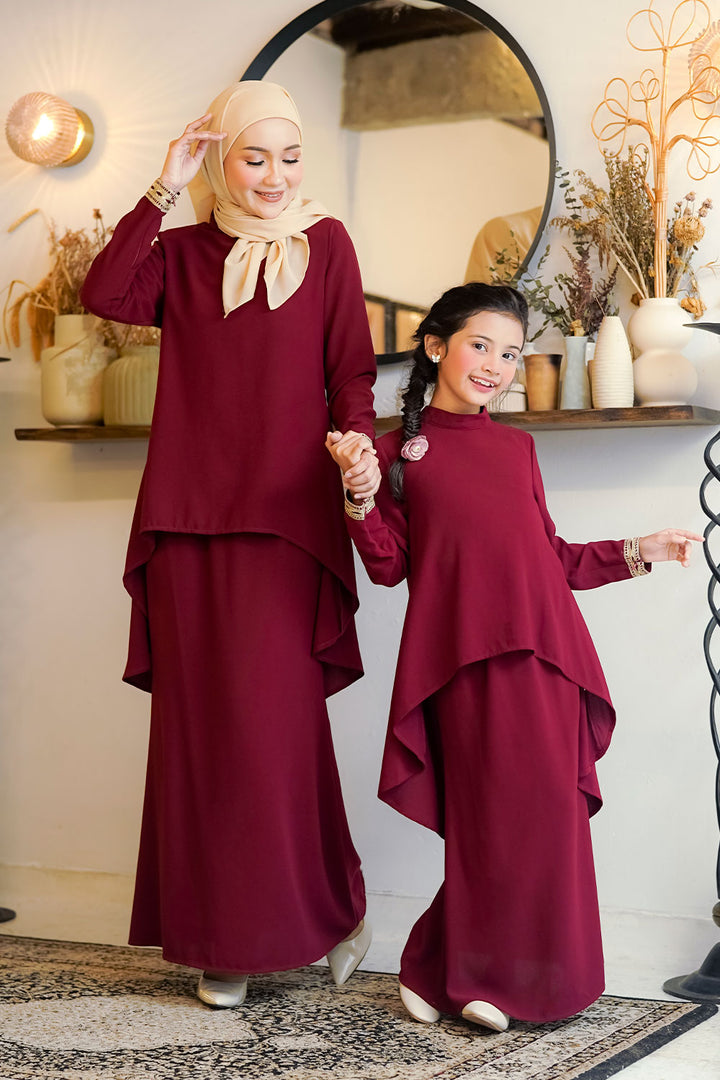 Deepika Kurung Maroon