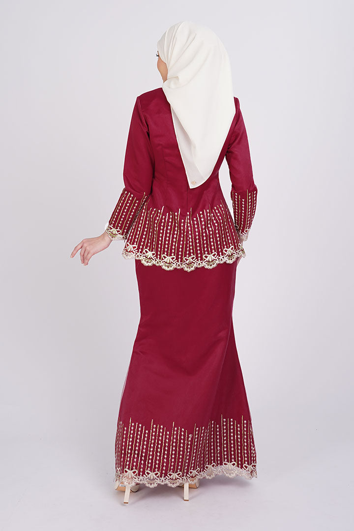 Canna Kurung Maroon