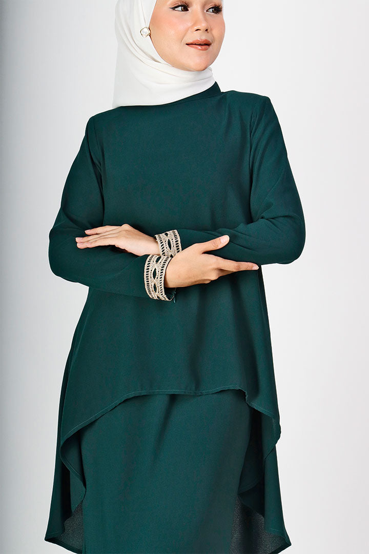 Deepika Kurung Emerald Green