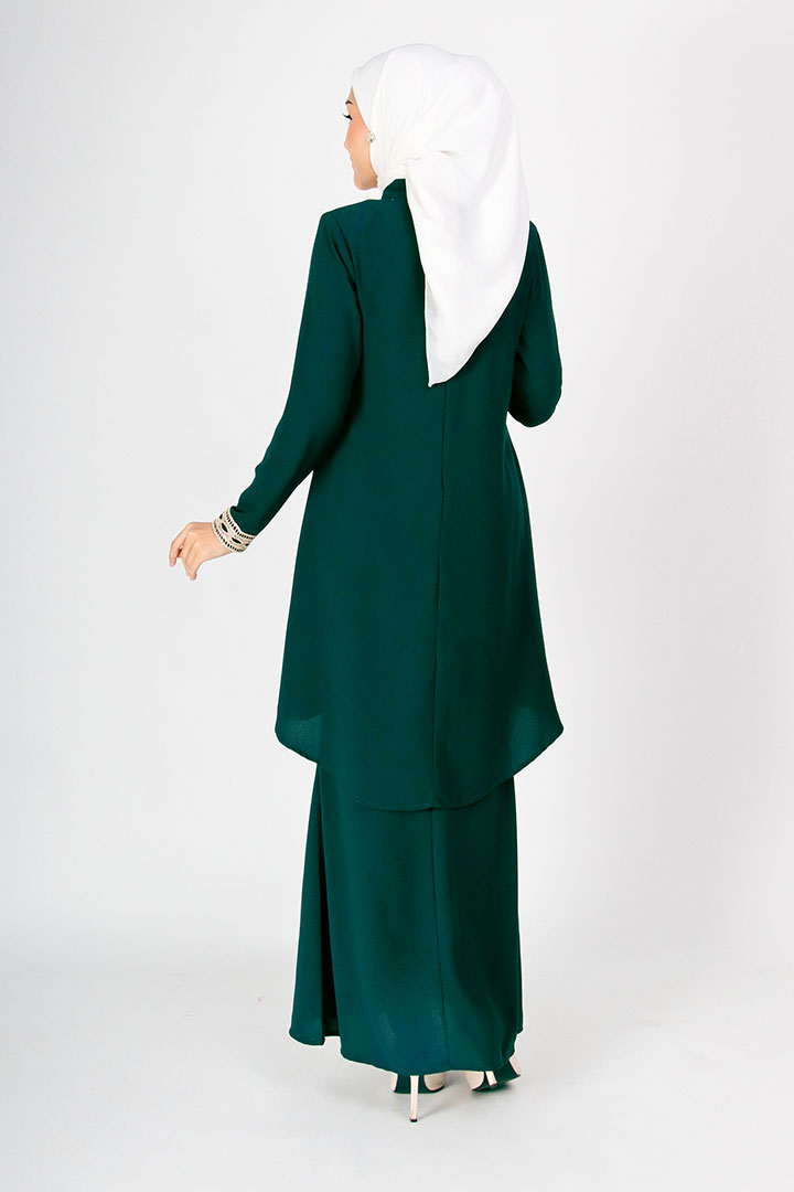 Deepika Kurung Emerald Green