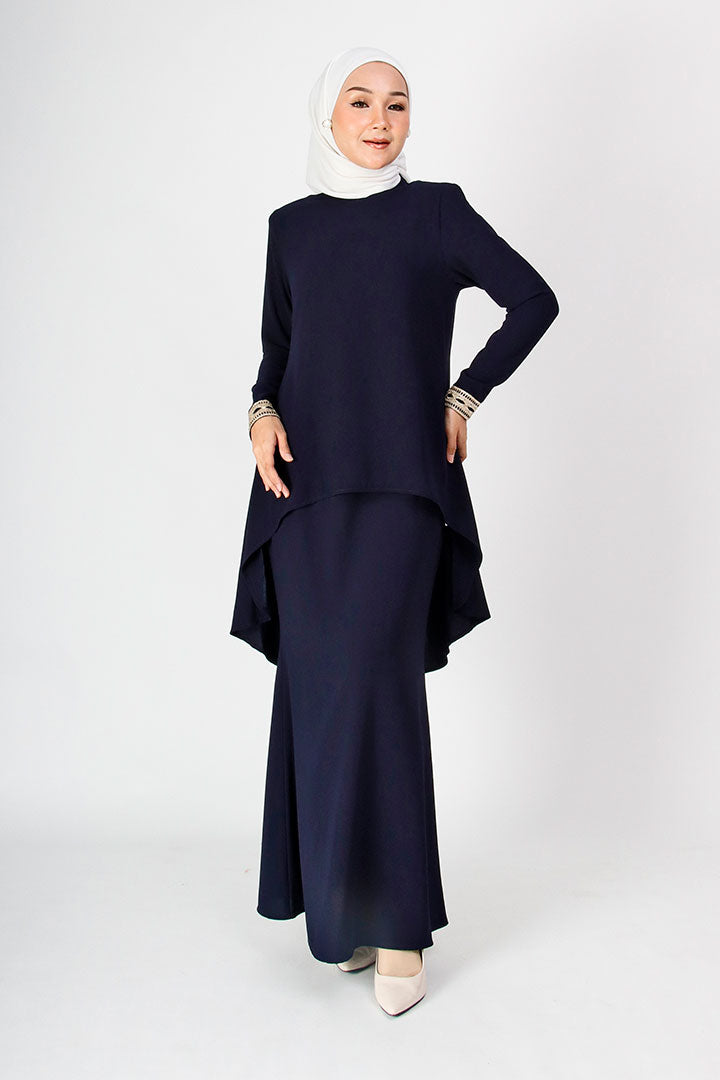 Deepika Kurung Navy