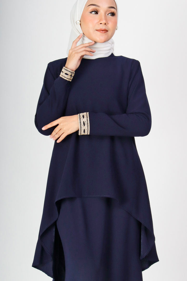 Deepika Kurung Navy