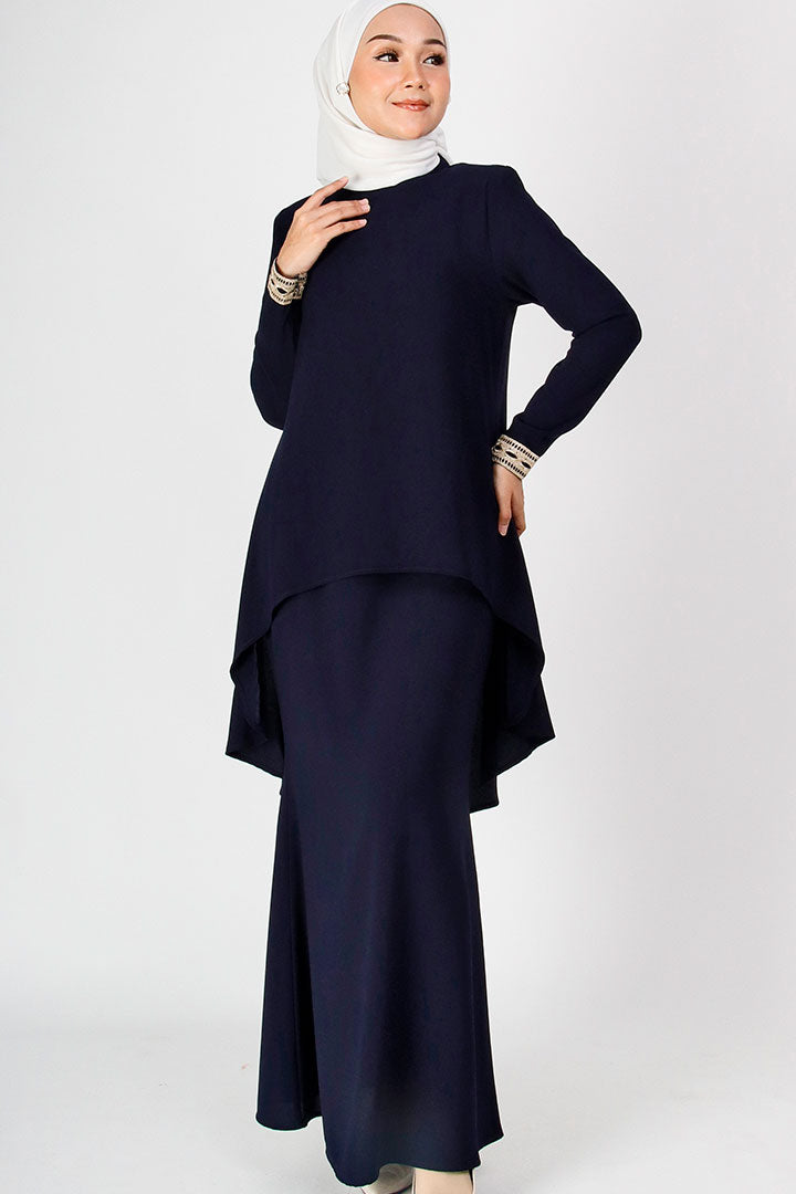 Deepika Kurung Navy
