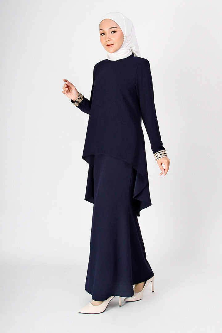 Deepika Kurung Navy