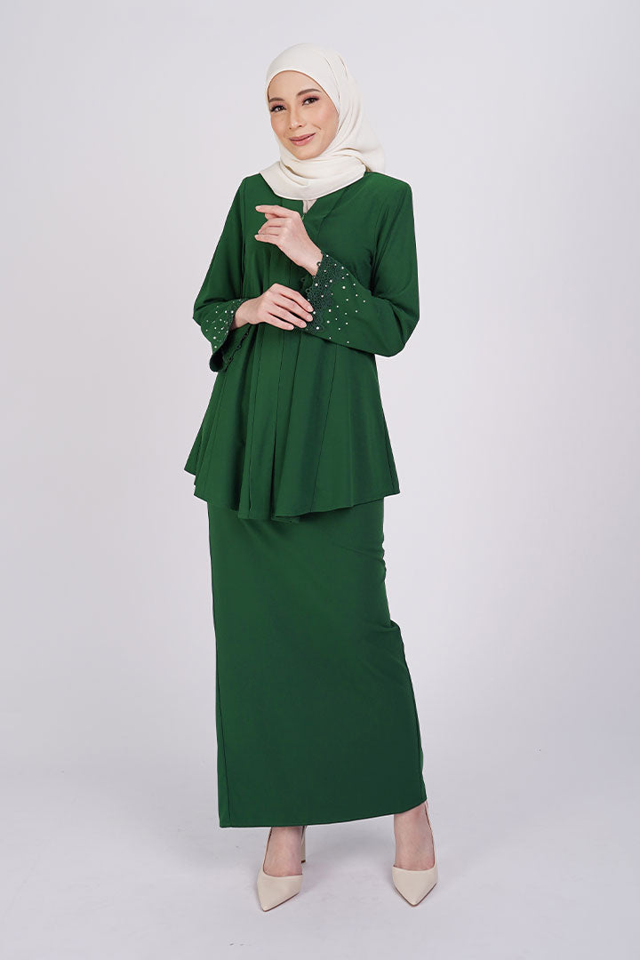 Kemboja Kebaya Green (XS - 5XL)