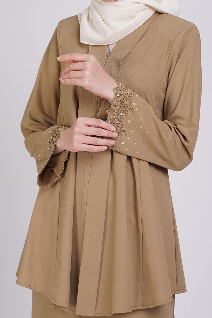Kemboja Kebaya Khaki (XS - 5XL)