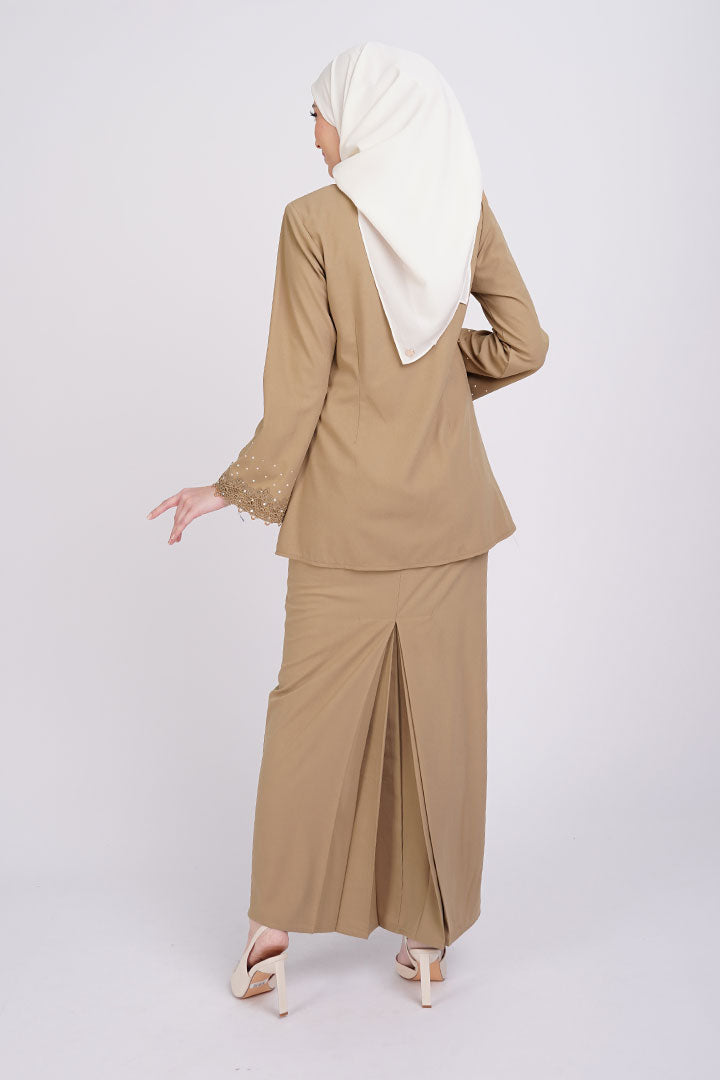 Kemboja Kebaya Khaki (XS - 5XL)