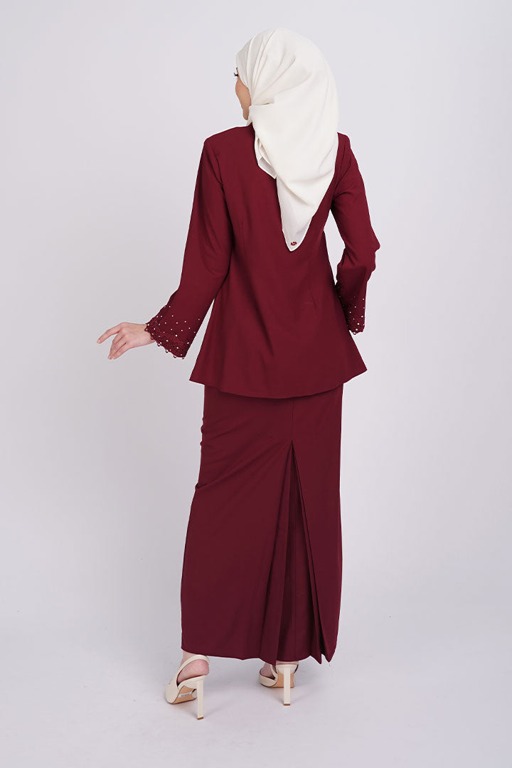 Kemboja Kebaya Maroon (XS - 5XL)