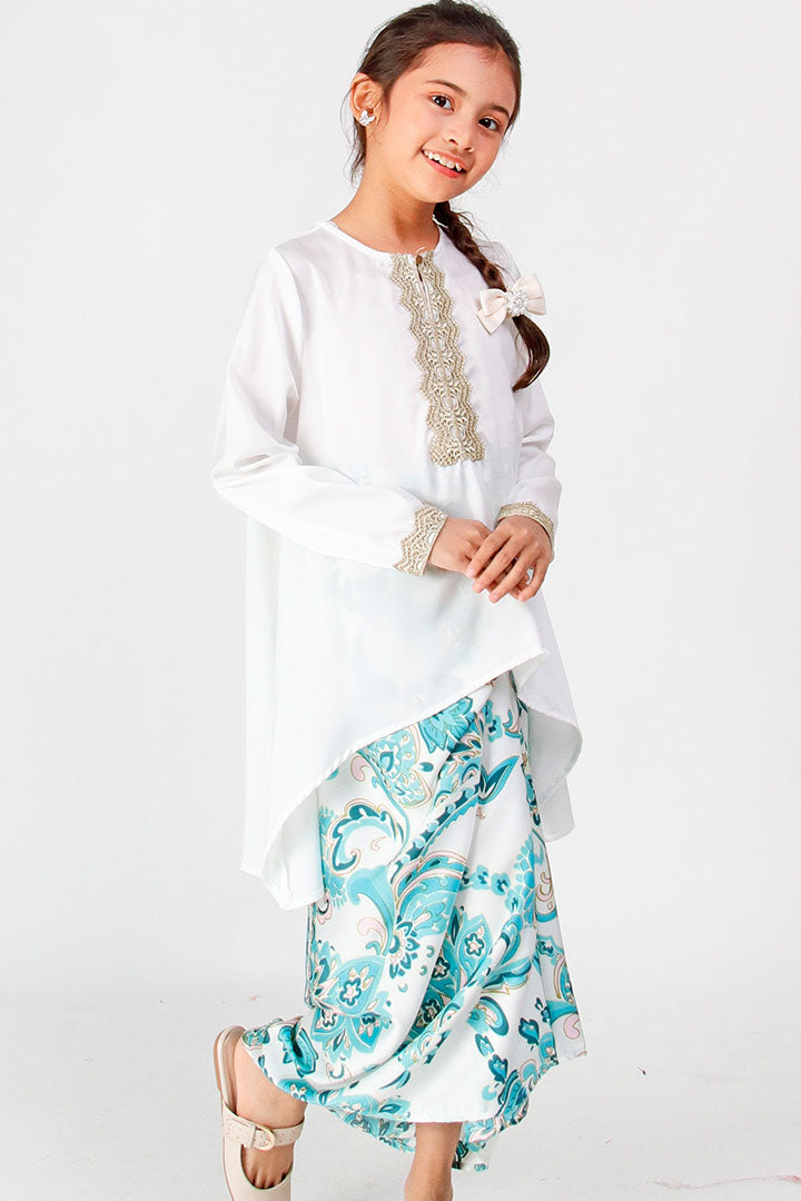 Tasnim Kids Kurung White