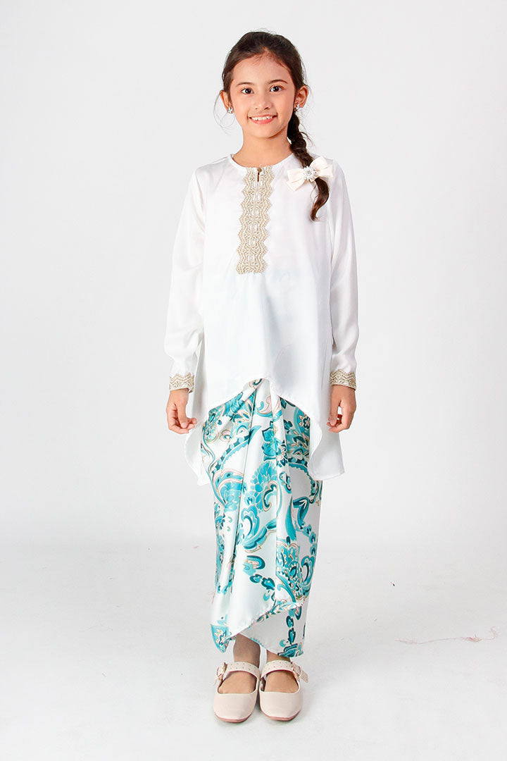 Tasnim Kids Kurung White