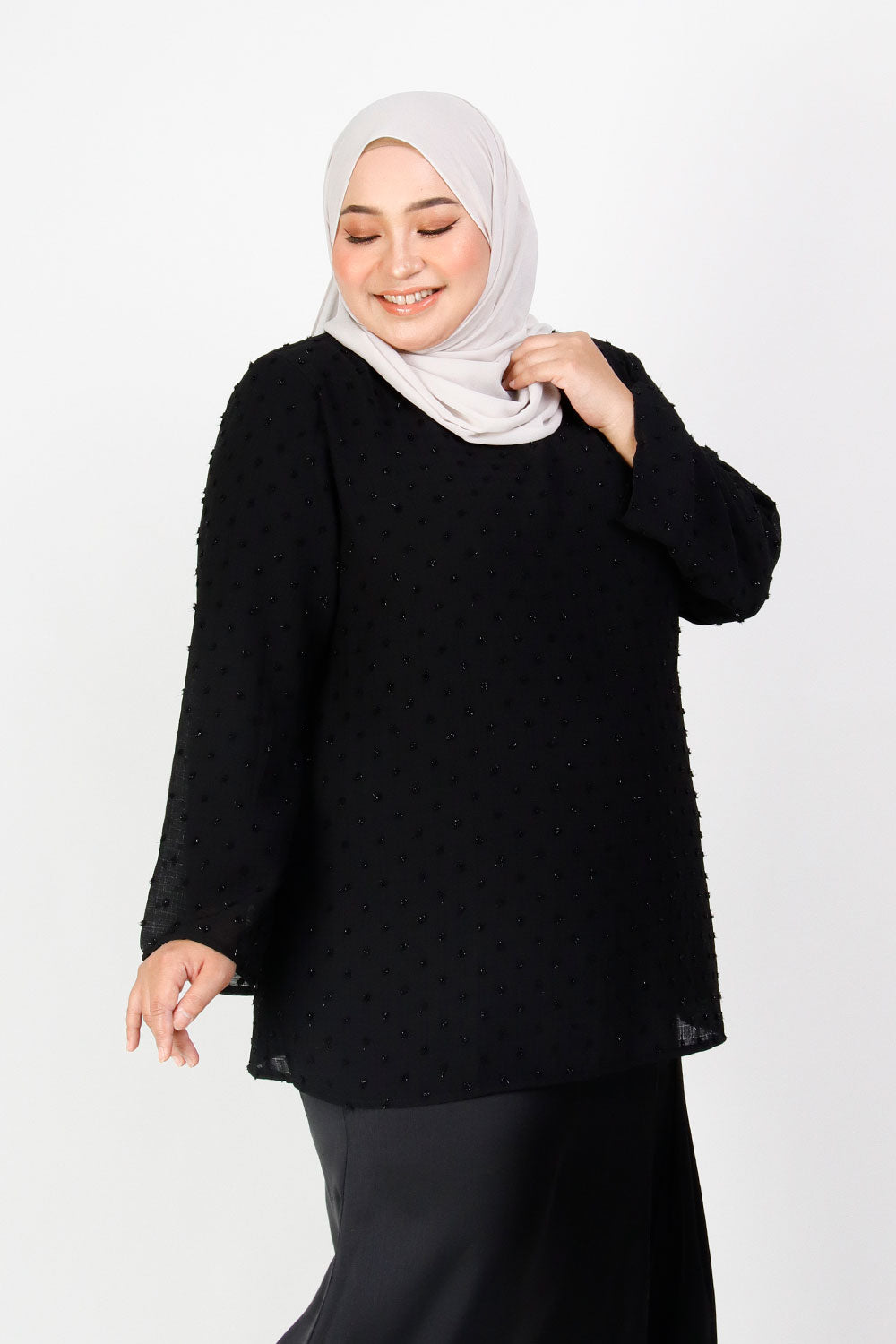 Elyana Plus Blouse Black