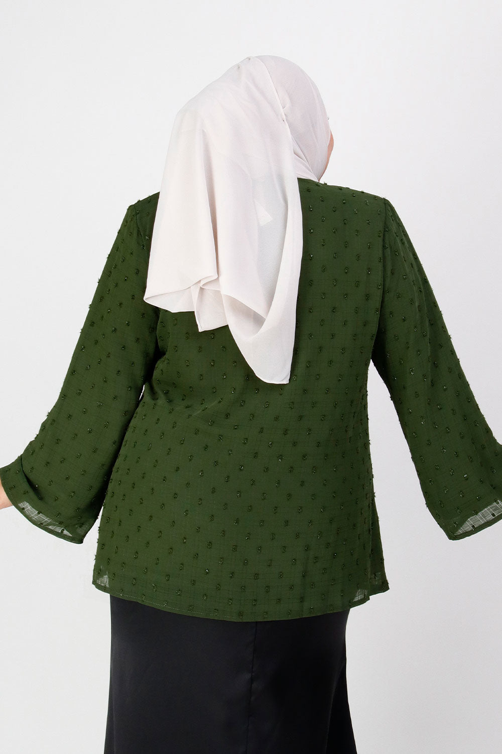 Elyana Plus Blouse Green