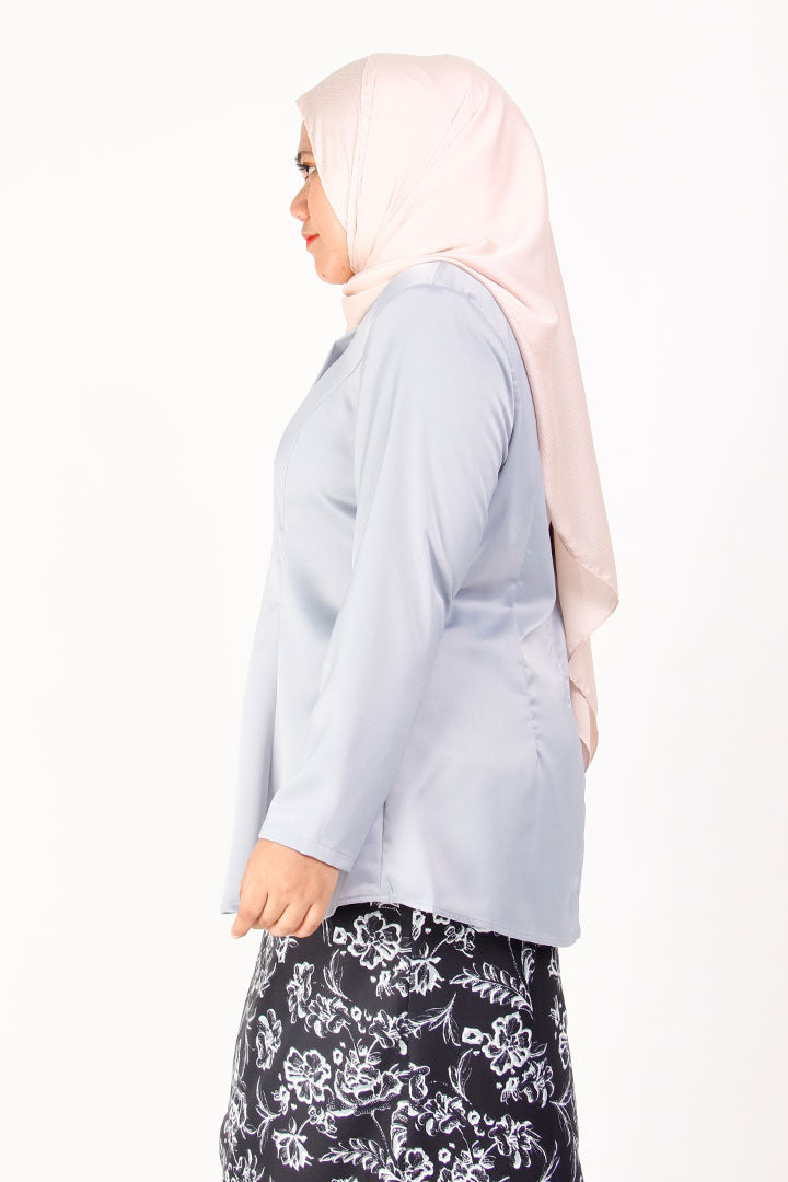 Bingka Plus Kebaya Top Grey