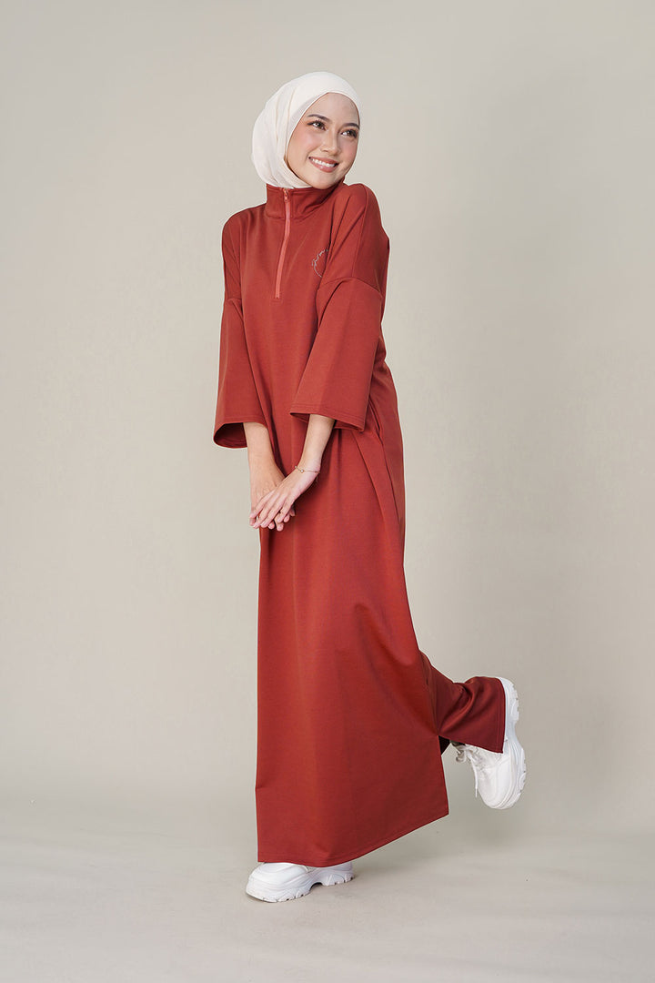 Blaire Dress Brick Orange