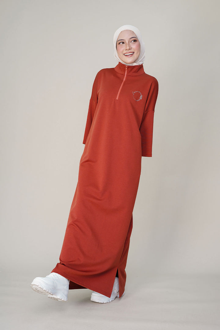 Blaire Dress Brick Orange