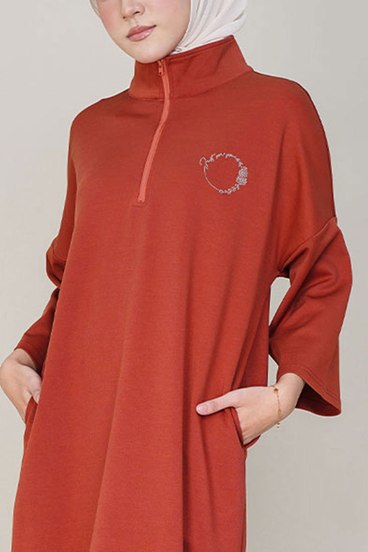 Blaire Dress Brick Orange
