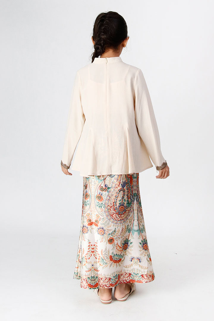Samira Kids Kurung Beige