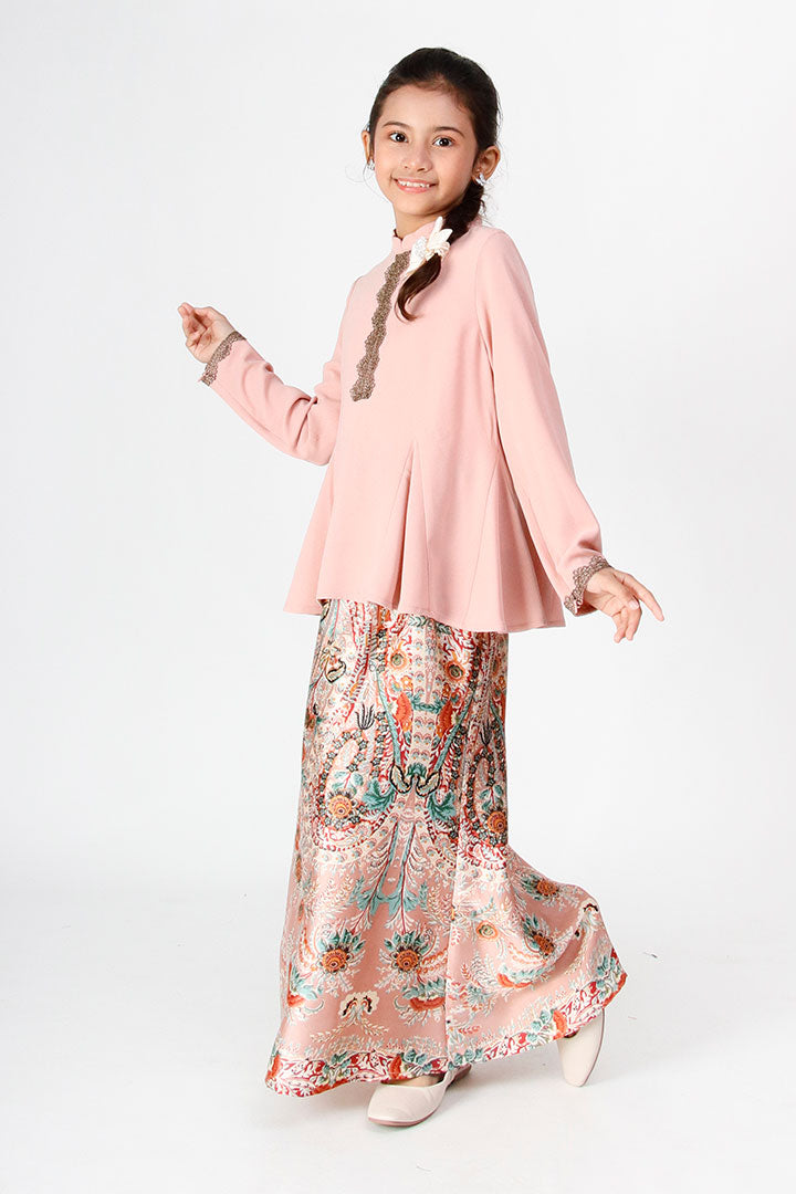 Samira Kids Kurung Pink