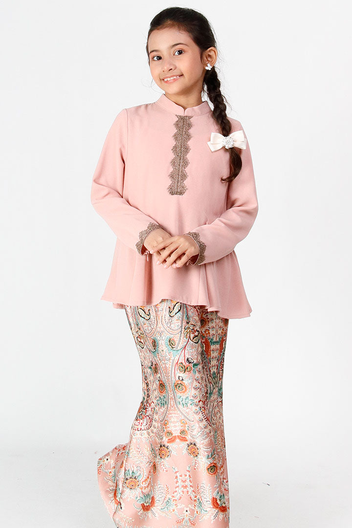 Samira Kids Kurung Pink