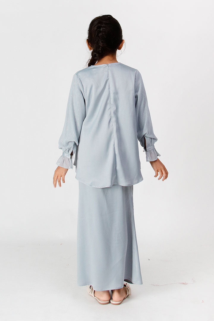 Ariel Kids Kurung Grey