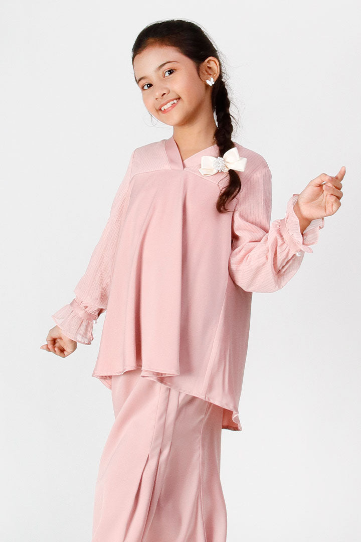 Ariel Kids Kurung Pink