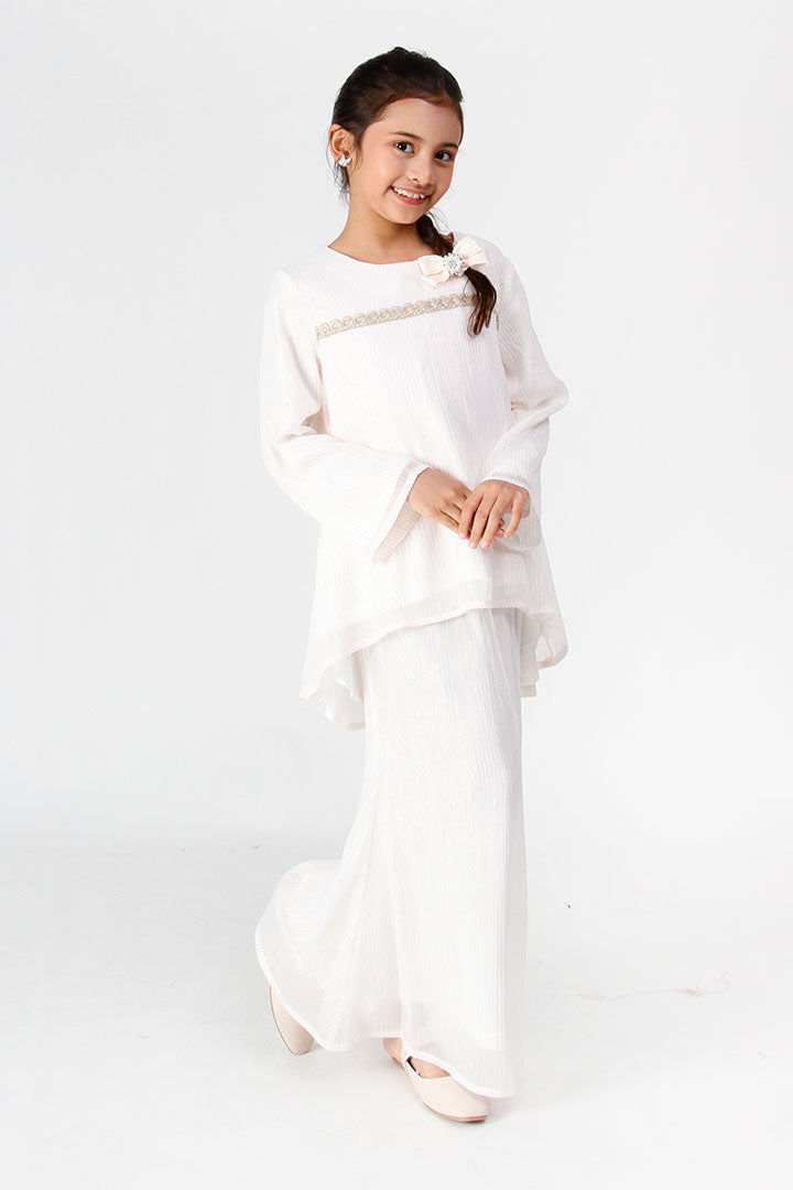 Aurora Kids Kurung White