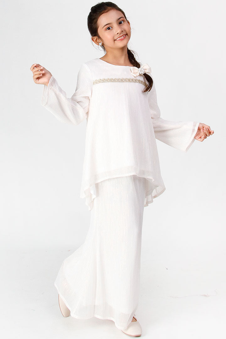 Aurora Kids Kurung White