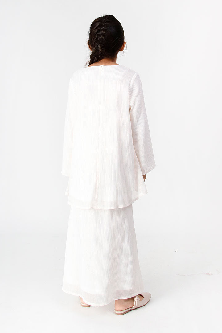 Aurora Kids Kurung White