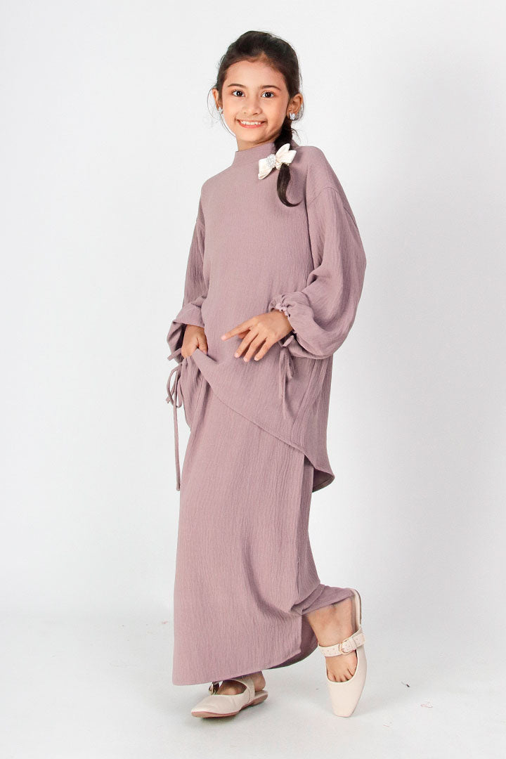 Riana Kids Suit Dusty Purple