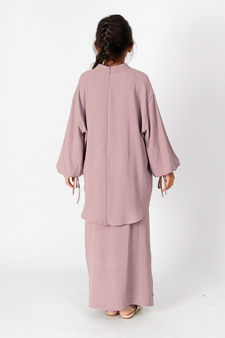 Riana Kids Suit Dusty Purple