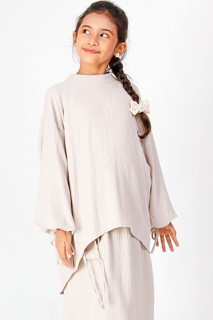 Riana Kids Suit Light Grey