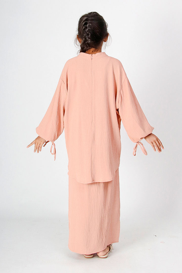 Riana Kids Suit Peach