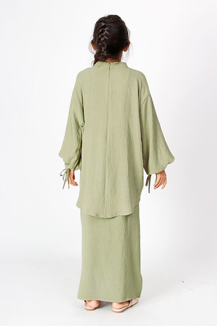 Riana Kids Suit Dusty Green