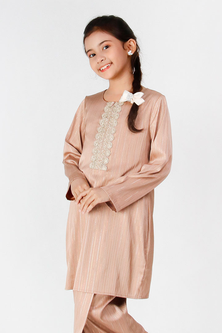 Kasturi Kids Kurung Coffee