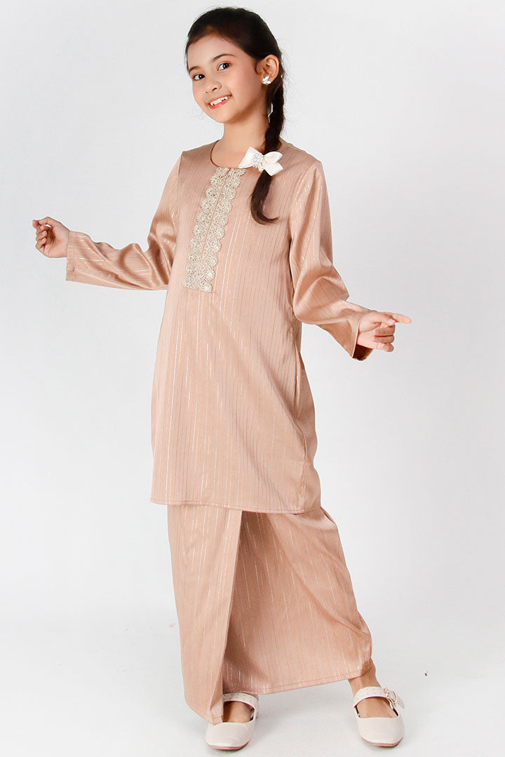 Kasturi Kids Kurung Coffee