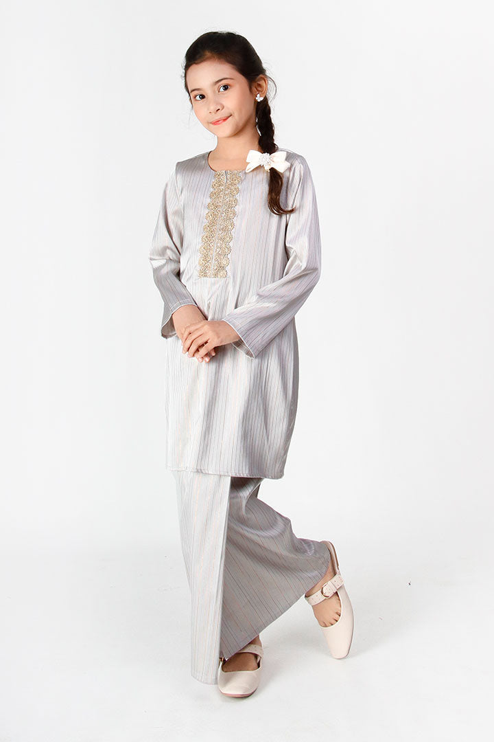 Kasturi Kids Kurung Grey