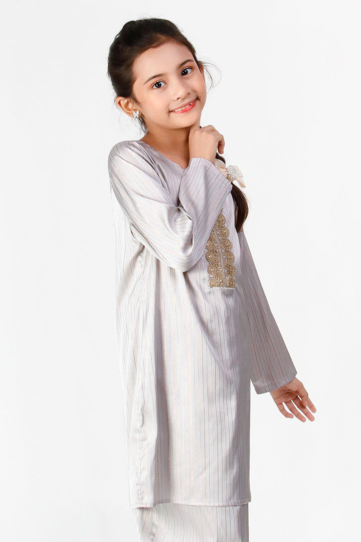 Kasturi Kids Kurung Grey