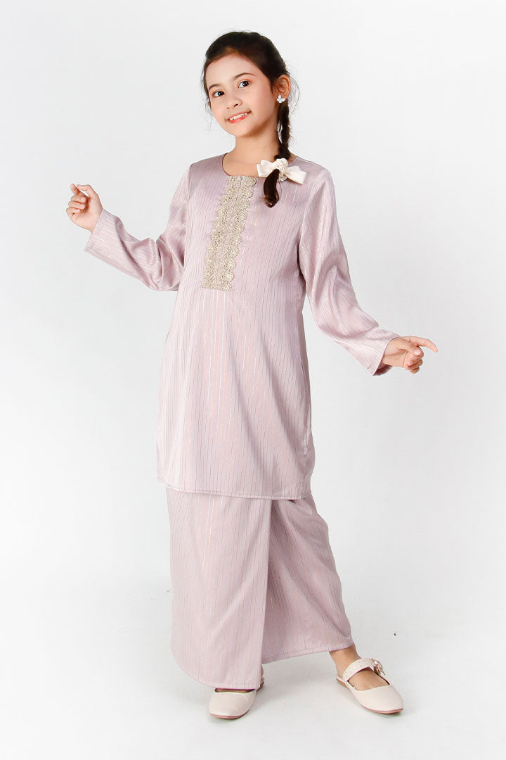 Kasturi Kids Kurung Purple