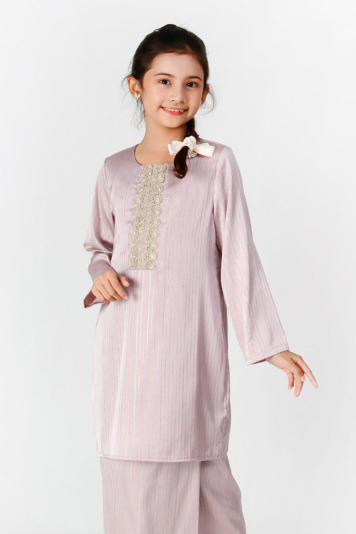 Kasturi Kids Kurung Purple