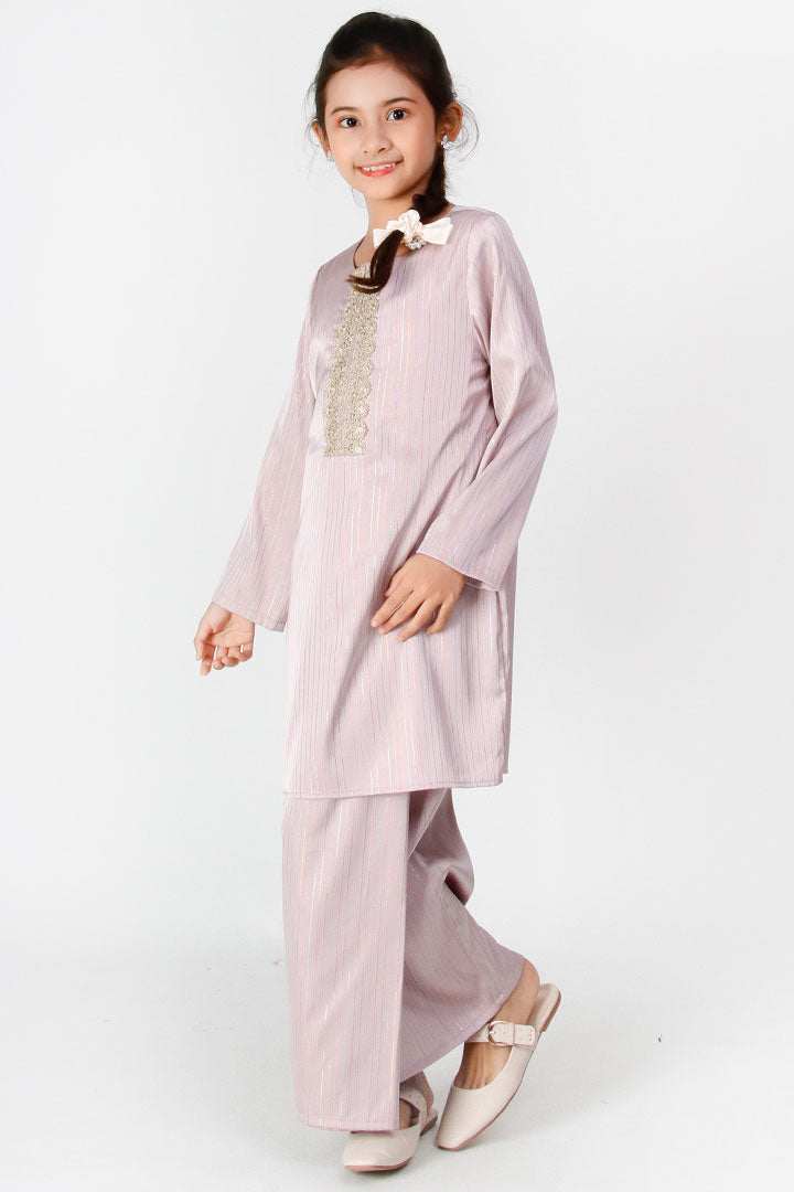 Kasturi Kids Kurung Purple